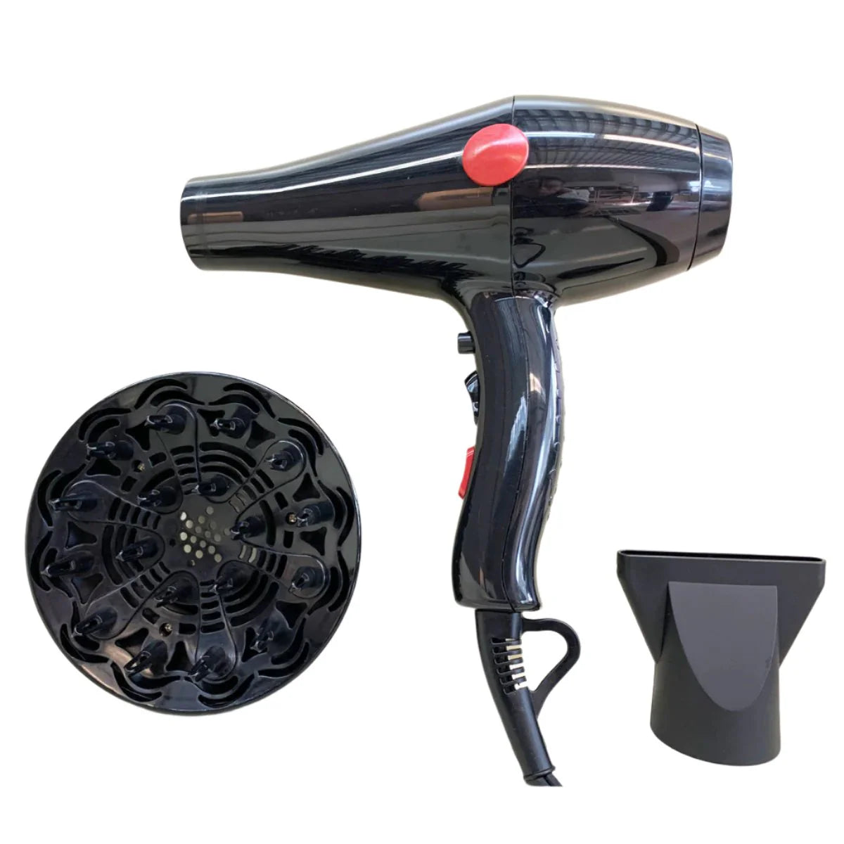 typical hairstyling tools
